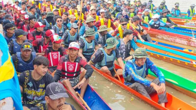 จังหวัดลพบุรี – สนุกสนานงานสืบสานประเพณีแข่งเรือยาว 12 ฝีพายของดีบ้านหมี่