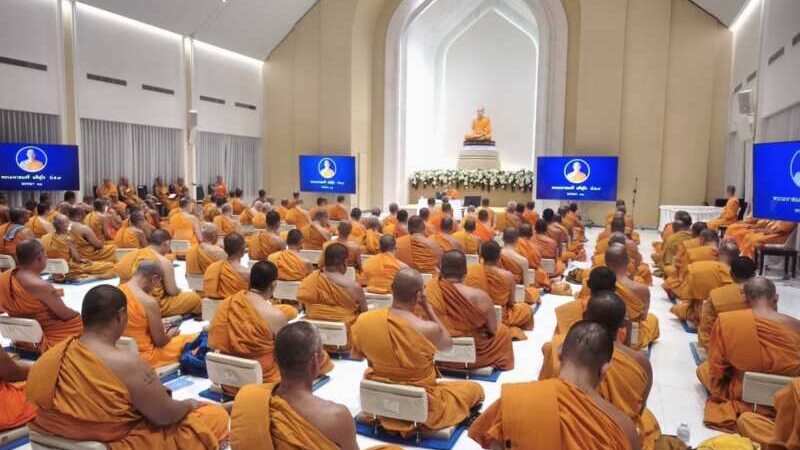 ปทุมธานี – พระสังฆาธิการสุพรรณบุรี 165 รูป ร่วมปฏิบัติธรรม 7 วัน เสริมสมาธิ สร้างเอกภาพคณะสงฆ์