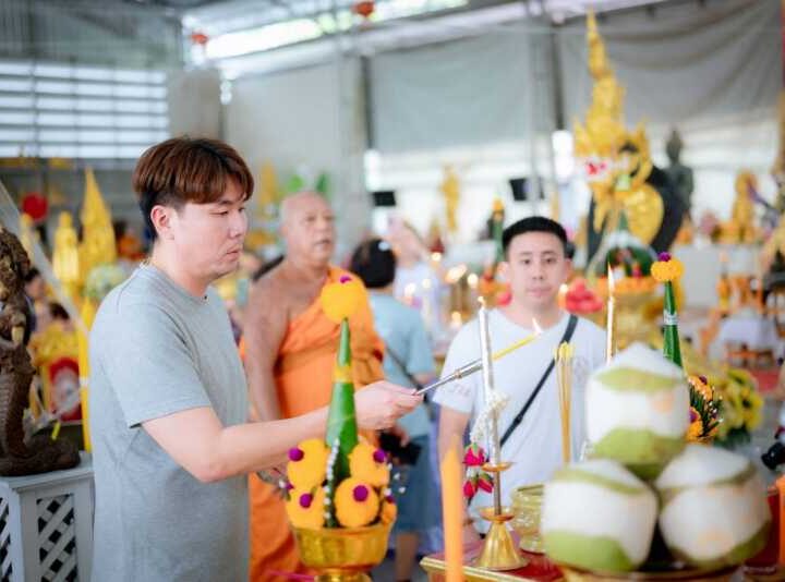 นครนายก – วัดธรรมปัญญาสวดมหาพุทธาภิเษก พญานาค 4 ตระกูล 4 ทิศ 4 สี 4 องค์