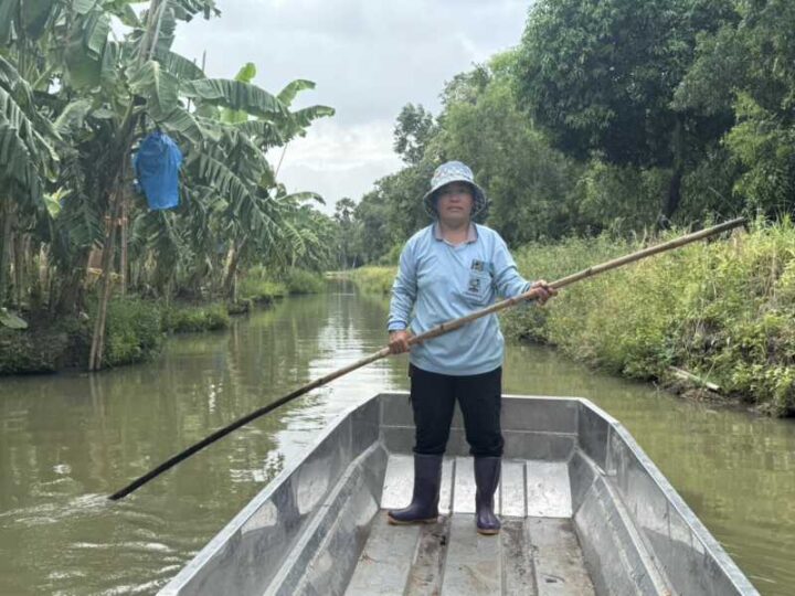 ปทุมธานี – เจ้าของสวนกล้วยหอมช็อกเจอจระเข้โผล่ว่ายน้ำ3ตัวประมงเร่งปูพรมล่าเช็กฟาร์มยันไม่ได้หลุด