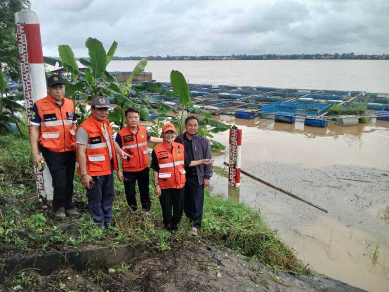 มุกดาหาร ติดตามสถานการณ์น้ำโขงใกล้ชิด เตรียมพร้อมรับมวลน้ำจากต้นน้ำ
