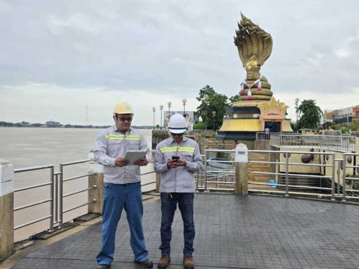 มุกดาหาร AIS เตรียมพร้อมรับมือฝนตกหนักระดับน้ำโขงเพิ่มสูง