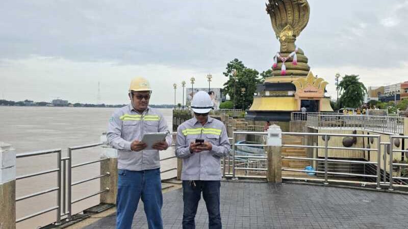 มุกดาหาร AIS เตรียมพร้อมรับมือฝนตกหนักระดับน้ำโขงเพิ่มสูง