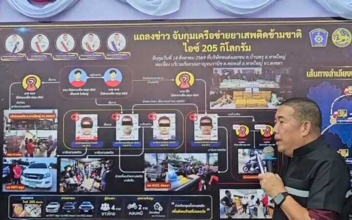 ทลายเครือข่ายไอซ์ข้ามชาติ ยึด 205 กก.มูลค่า 41 ล้าน ซุกพัสดุเอกชน จ่อส่งมาเลเซีย