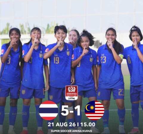ฟุตบอลหญิงไทย U17 เอาชนะ มาเลเซีย 5-1 ลิ่วรอบชิงฯ Srikandi Merdeka Cup 2026