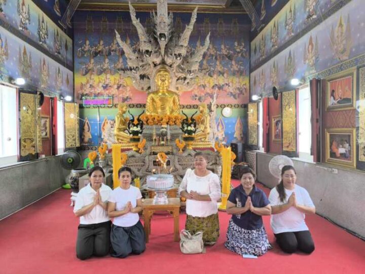 นครนายก – วัดธรรมปัญญาสวดมหาพุทธาภิเษกองค์หลวงพ่อเสาร์ 5 องค์พญานาค 4 ตระกูล 4 ทิศ 4 สี 4 องค์