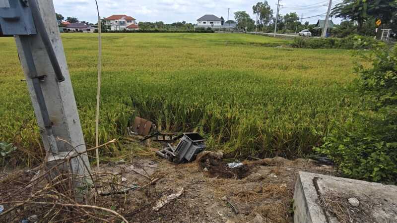 ปทุมธานี – โจรแสบขโมยทองแดงหม้อแปลงไฟฟ้านายกทต.บางเดื่อวอนสืบให้ถึงร้านรับซื้อ