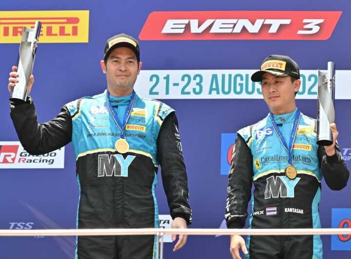 “ปิติ-วรวุฒิ” พา “สิงห์ มอเตอร์สปอร์ตฯ” ครองโพเดียม TSS GT3 เซปัง