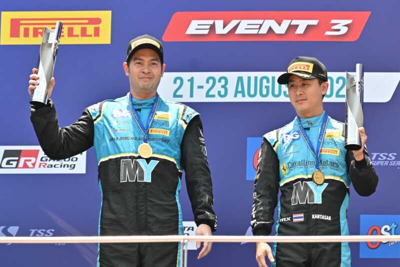 “ปิติ-วรวุฒิ” พา “สิงห์ มอเตอร์สปอร์ตฯ” ครองโพเดียม TSS GT3 เซปัง