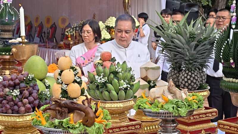 ปทุมธานี – จัดยิ่งใหญ่ชาวปทุมกว่าพันชีวิตรำมอญสมโภชศาลหลักเมือง ฉลอง 127 ปี พระปทุมธรรมราช