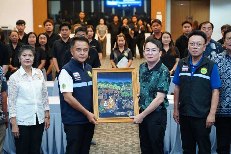นายกเทศมนตรีนครบ้านสวน ให้การต้อนรับคณะศึกษาดูงานจากเทศบาลตำบลทุ่งกวาว จังหวัดแพร่