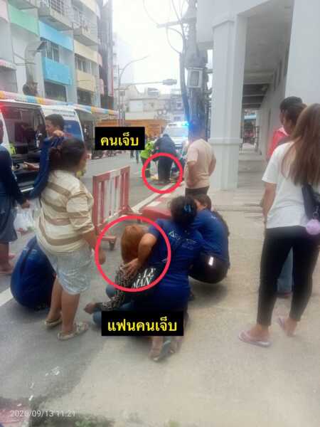 ช่างทาสีพลัดตกจากที่สูงกลางเมืองหาดใหญ่ คาดถูกไฟฟ้าดูดก่อนร่วงกระแทกพื้น เจอรอยไหม้ที่กระเป๋า-รองเท้า