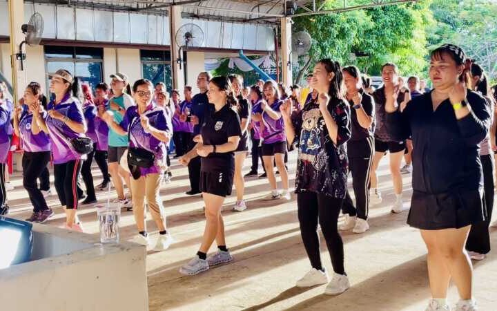 นครนายก – อบต.ท่าเรือ จัดกิจกรรมขยับกาย เต้นแอโรบิก เสริมสุขภาพ สร้างความสุขให้ชุมชน