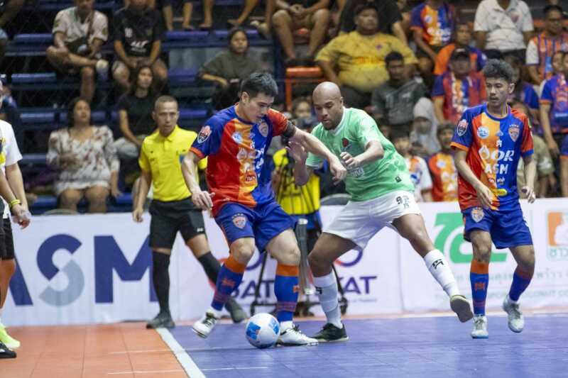 โต๊ะเล็ก “สิงห์คลองเตย” ไล่เจ๊าระทึก! “กุ้งสายฟ้า” 2-2 MEA ฟุตซอลไทยลีก 2026