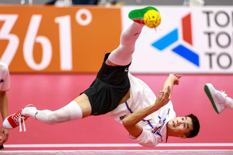 ตะกร้อทีมชุดชาย ไทยเอาชนะเกาหลีใต้ 3-0 ประเดิมสนามเอเชียนเกมส์ 2026