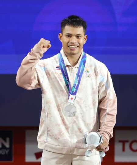 “เวฟ” วีรพล วิชุมา ยกสุดใจคว้าเหรียญเงิน รุ่น 75 กิโลกรัม ชาย เจ้าตัวเผยทำเต็มความสามารถแล้ว
