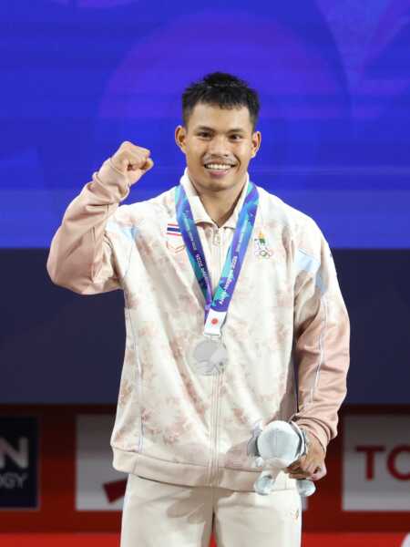 “เวฟ” วีรพล วิชุมา ยกสุดใจคว้าเหรียญเงิน รุ่น 75 กิโลกรัม ชาย เจ้าตัวเผยทำเต็มความสามารถแล้ว