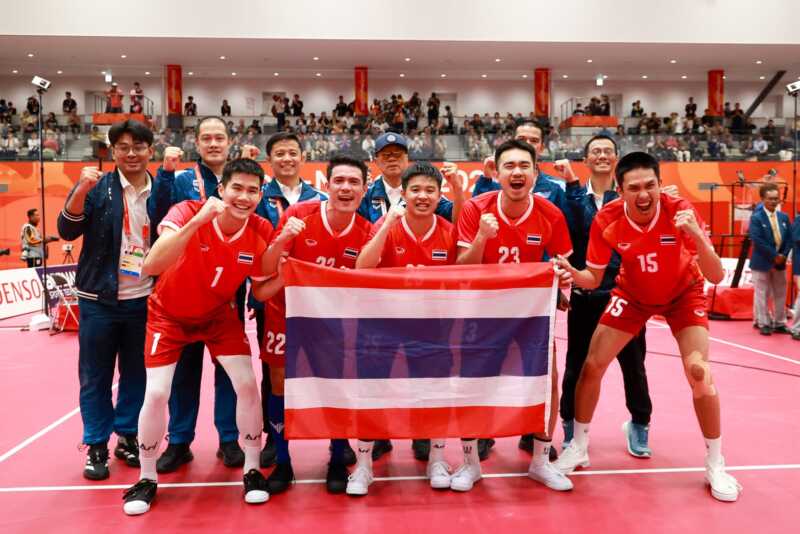 ตะกร้อทีมเดี่ยวชาย ไทยล้างแค้นเอาชนะมาเลเซีย 2-0 เซต คว้าเหรียญทองที่ 10 ให้ทีมชาติไทยในเอเชียนเกมส์ ครั้งที่ 20