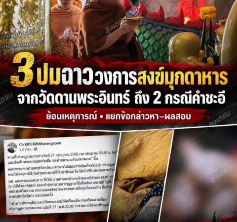 ย้อนรอย แฟ้มข่าว 3 ปมฉาววงการสงฆ์มุกดาหาร จากวัดดานพระอินทร์ถึง 2 กรณีคำชะอี—บทเรียนศรัทธาที่รอระบบตรวจสอบ