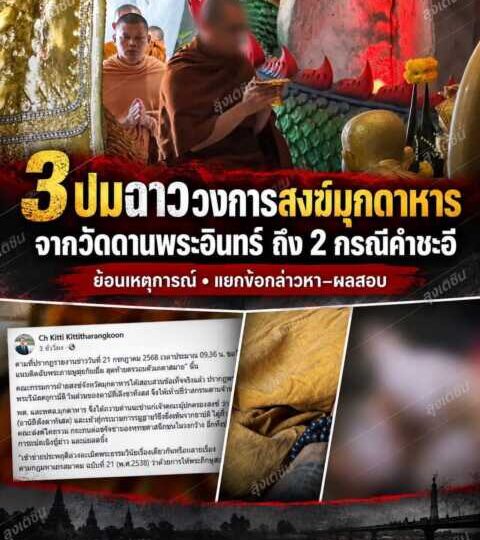 ย้อนรอย แฟ้มข่าว 3 ปมฉาววงการสงฆ์มุกดาหาร จากวัดดานพระอินทร์ถึง 2 กรณีคำชะอี—บทเรียนศรัทธาที่รอระบบตรวจสอบ