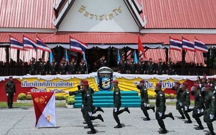 ลพบุรี – หน่วยบัญชาการสงครามพิเศษจัดพิธีวิ่งสวนสนามเทิดพระเกียรติทหารนักรบพิเศษ เกษียณอายุราชการ