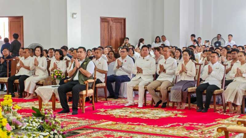 สองพิธีสำคัญแห่งศรัทธา! สมเด็จพระมหาธีราจารย์–หลวงปู่ศิลา ร่วมเบิกเนตรพระศรีอริยเมตไตรยฯ อีกหนึ่งพิธีหลวงปู่ศิลาเมตตาเบิกเนตรพระพุทธรูปในสวนไม้พุทธประวัติ เสริมสิริมงคลพืชสวนโลกอุดรฯ
